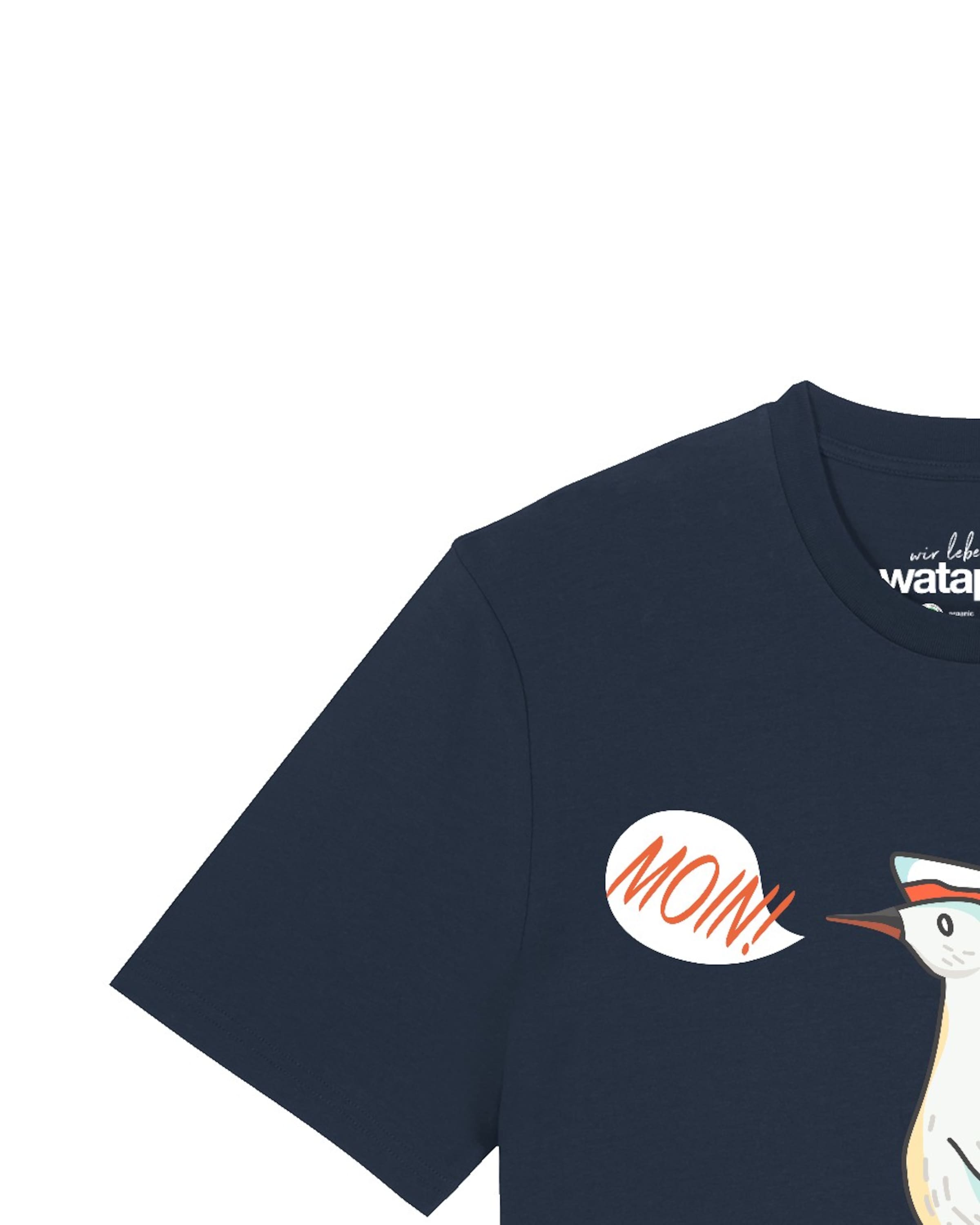 Watapparel Shirt 'Moin Seagull' in Blauw