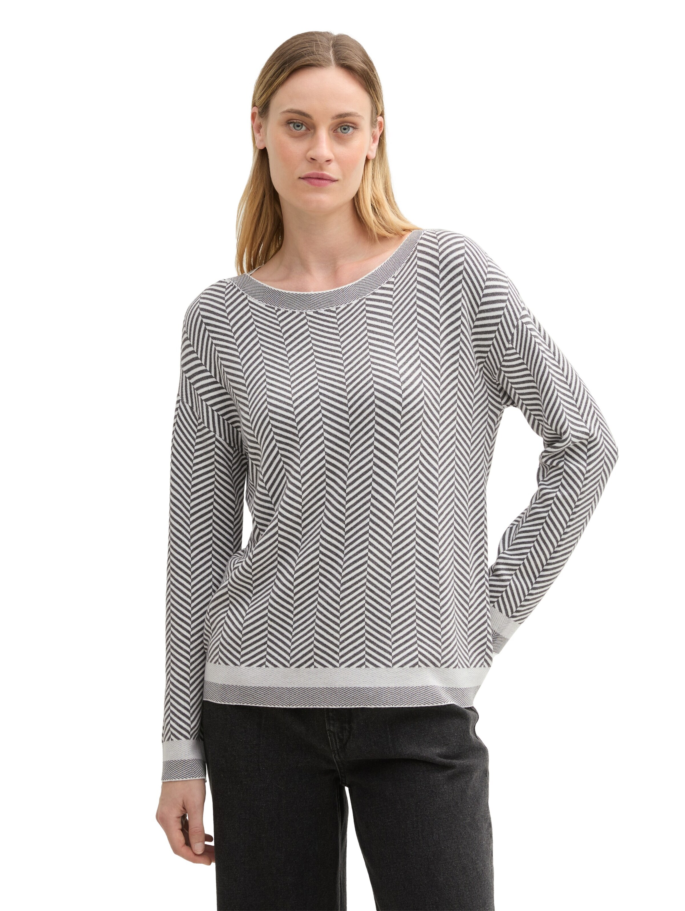 TOM TAILOR Pullover in Grau: Vorderseite