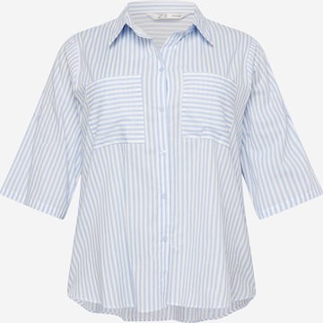 Z-One - Blusa 'He44dda' em azul: frente