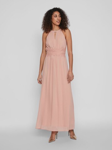 VILA Вечернее платье в Ярко-розовый: спереди