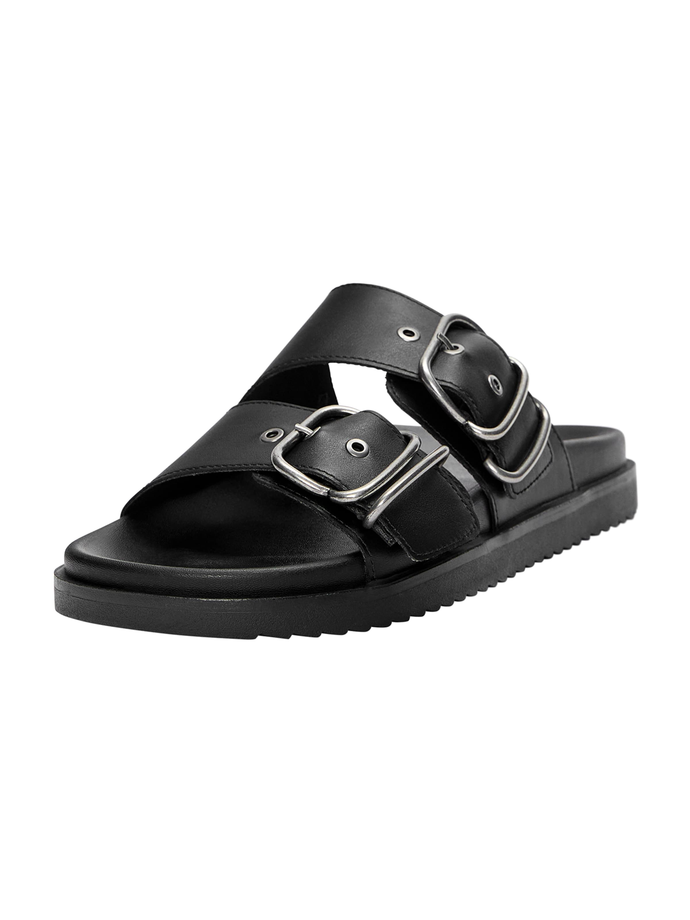 Pull&Bear Pantoletter i sort: forside