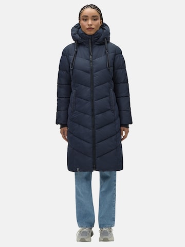 Manteau d’hiver 'Sahnekatzii' MARIKOO en bleu : devant