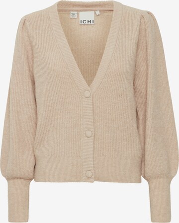 Cardigan 'DUSTY' ICHI en beige : devant