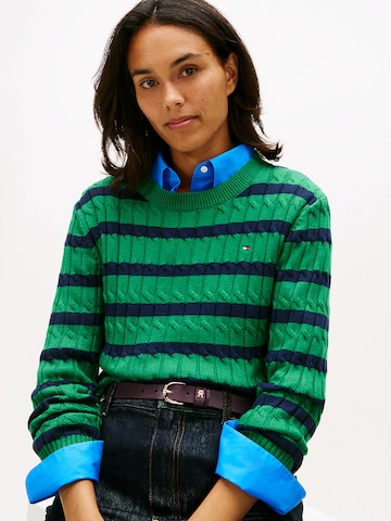 TOMMY HILFIGER Pullover in Grün