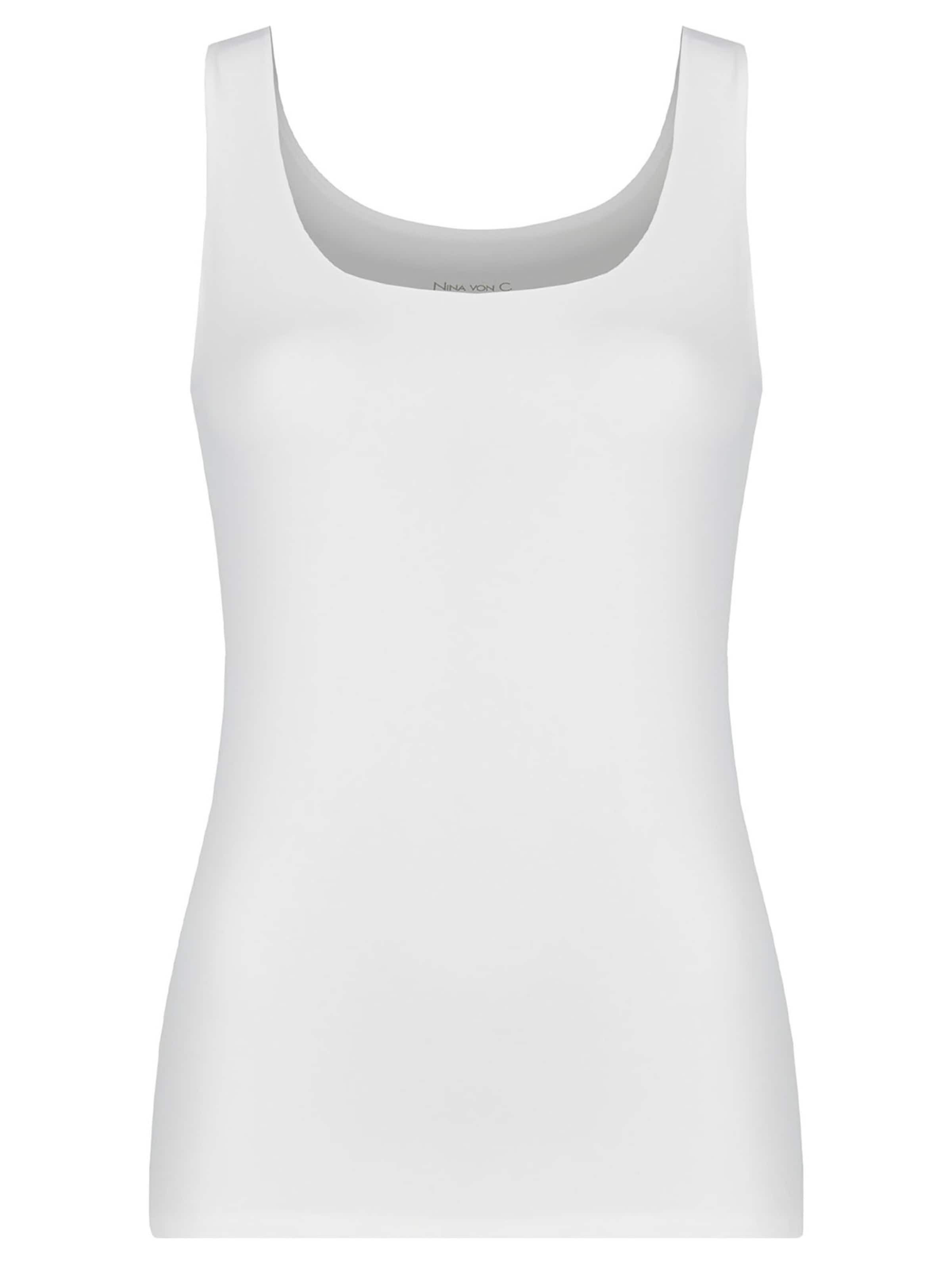 Nina von C. Undershirt 'Eco Soft' in White: front