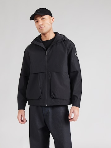 melns Calvin Klein Jeans Starpsezonu jaka 'FLANGE': no priekšpuses