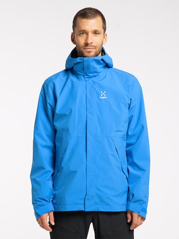 Haglöfs Outdoor jacket 'Stuga 3-in-1' in Blue: front