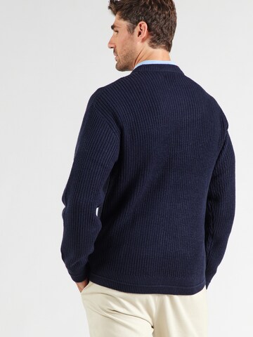 JACK & JONES Pulover 'JJKaito' | modra barva