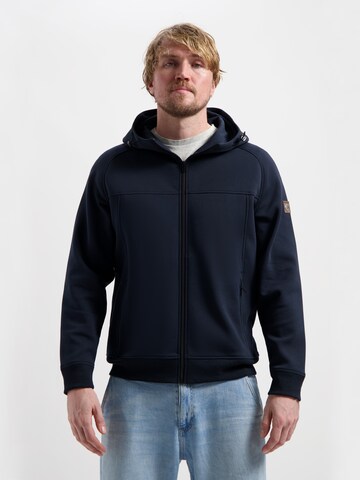 Travelin Sweatvest 'Soren' in Blauw: voorkant