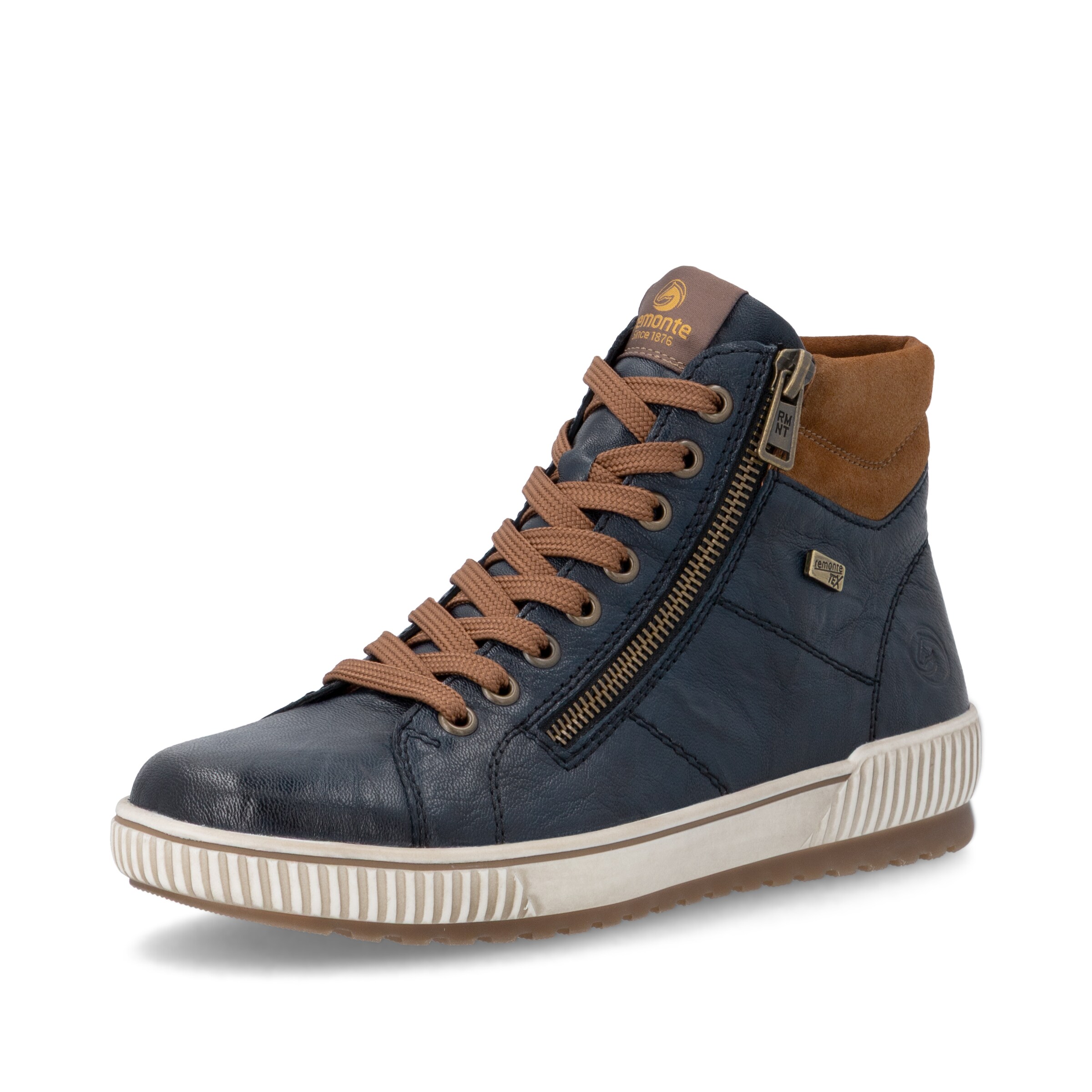 Bottines à lacets REMONTE en bleu : devant