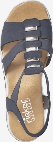 Rieker Strap Sandals in Blue