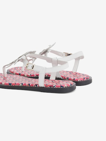 TOMMY HILFIGER T-Bar Sandals in White