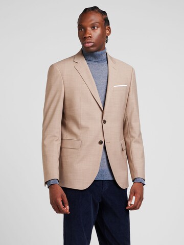 JOOP! Slim fit Ανδρικό σακάκι 'Herby' σε μπεζ: μπροστά