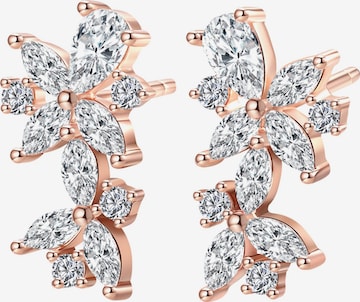 Hey Happiness Ohrringe 'Marquise Flower' in Gold: Vorderseite