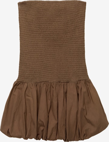 Pull&BearHaljina - smeđa boja: prednji dio