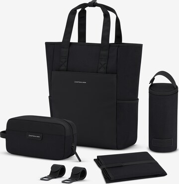 Kapten & Son Rucksack 'Lindby Diaper' in Schwarz