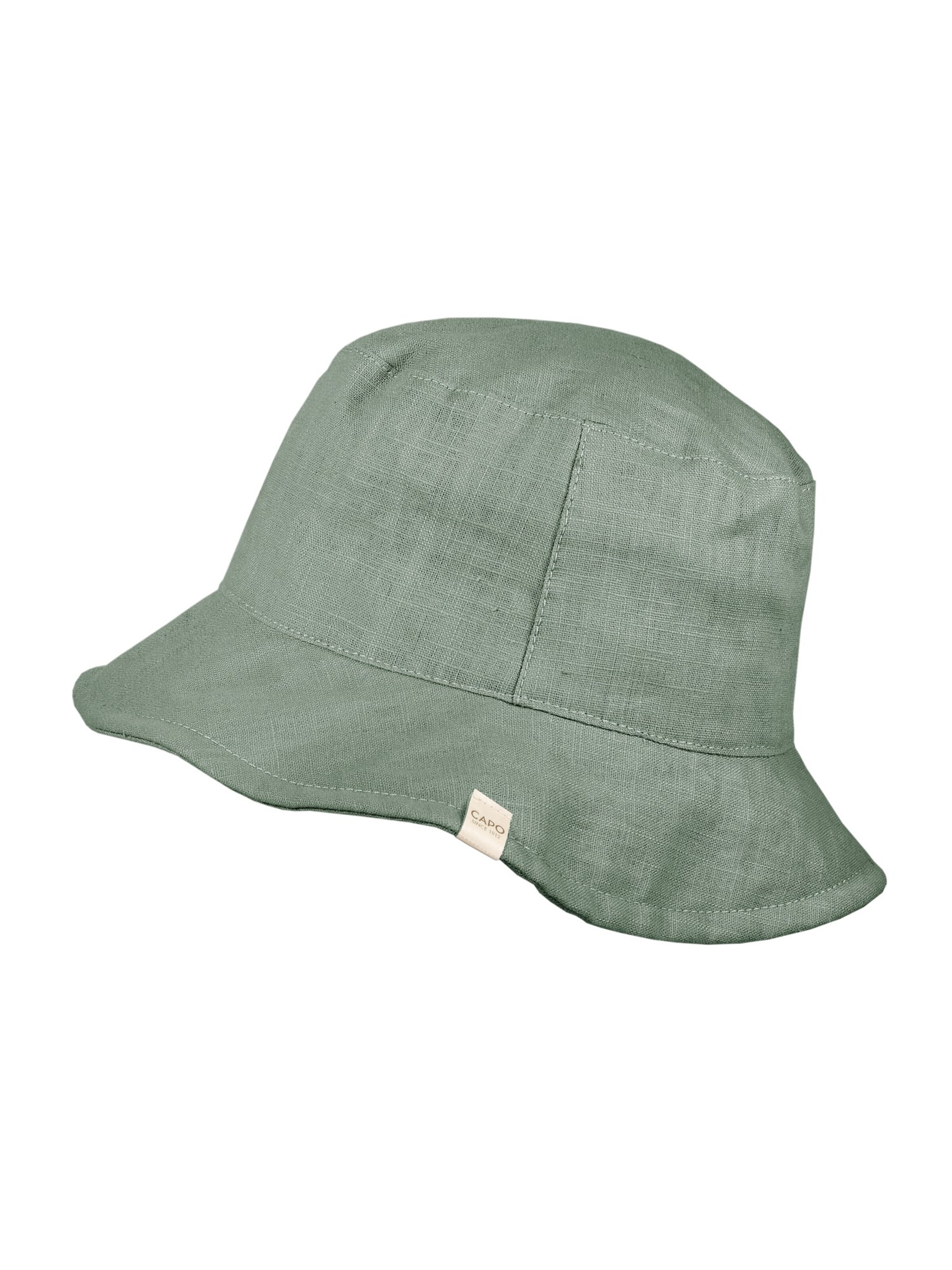 CAPO Hat 'Stoffhut, Leinen' in Green: front