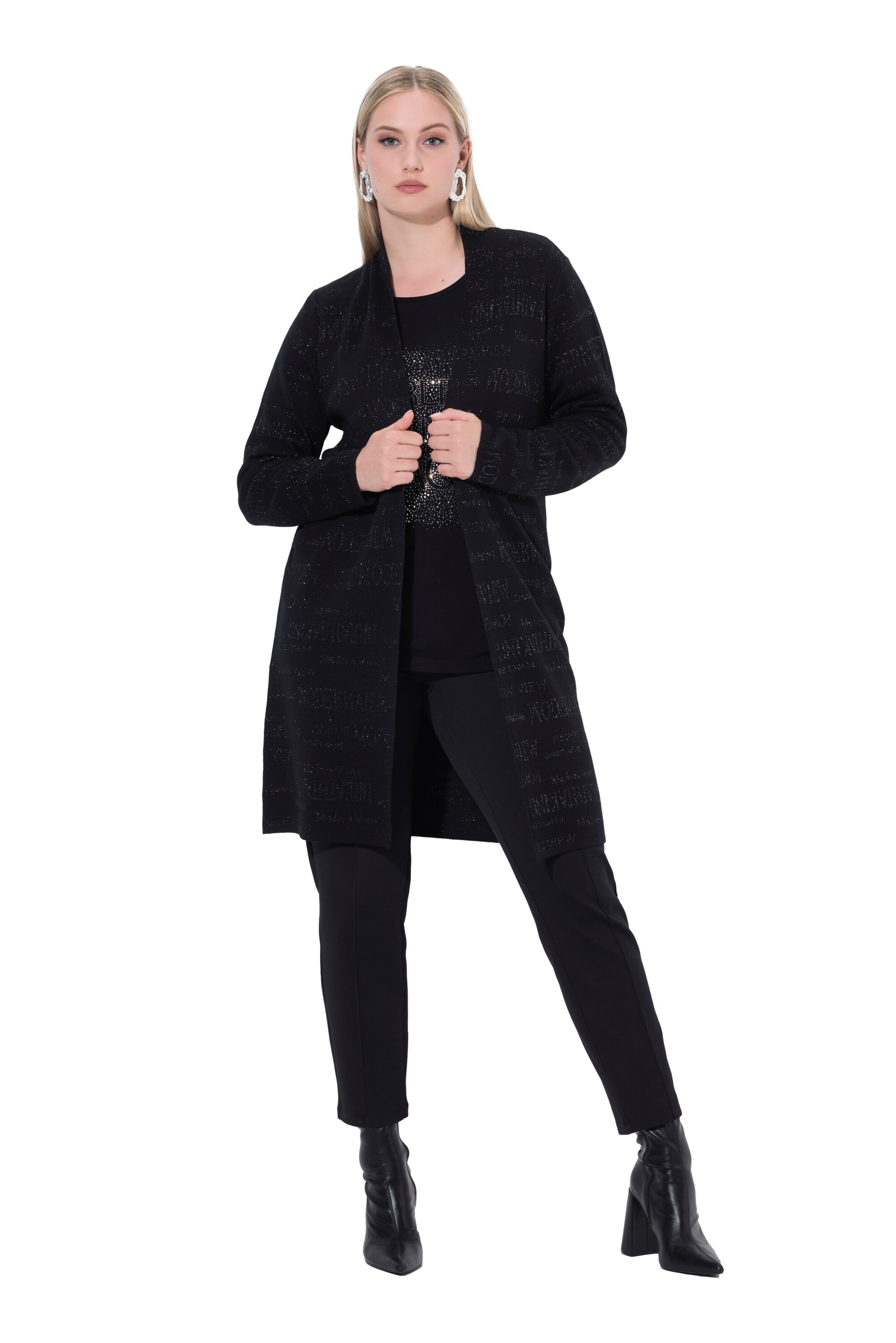 Ulla Popken Strickjacke in Schwarz