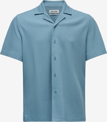 Salsa Jeans Overhemd in Blauw: voorkant