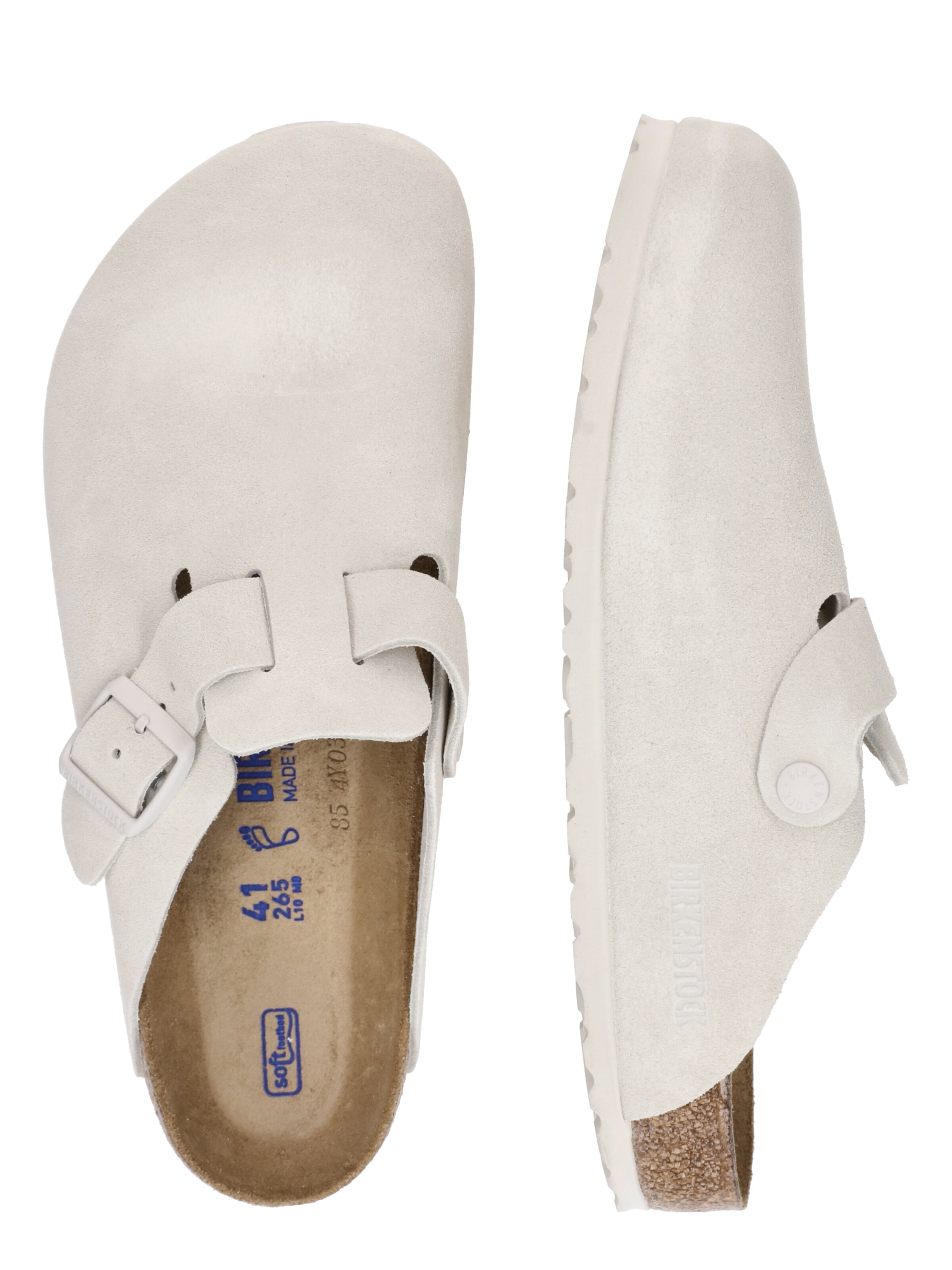 Zoccoletto 'Boston' di BIRKENSTOCK in bianco