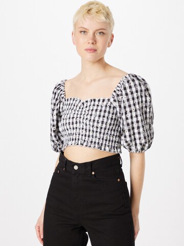 The Frolic Blouse 'DARIA' in Zwart: voorkant