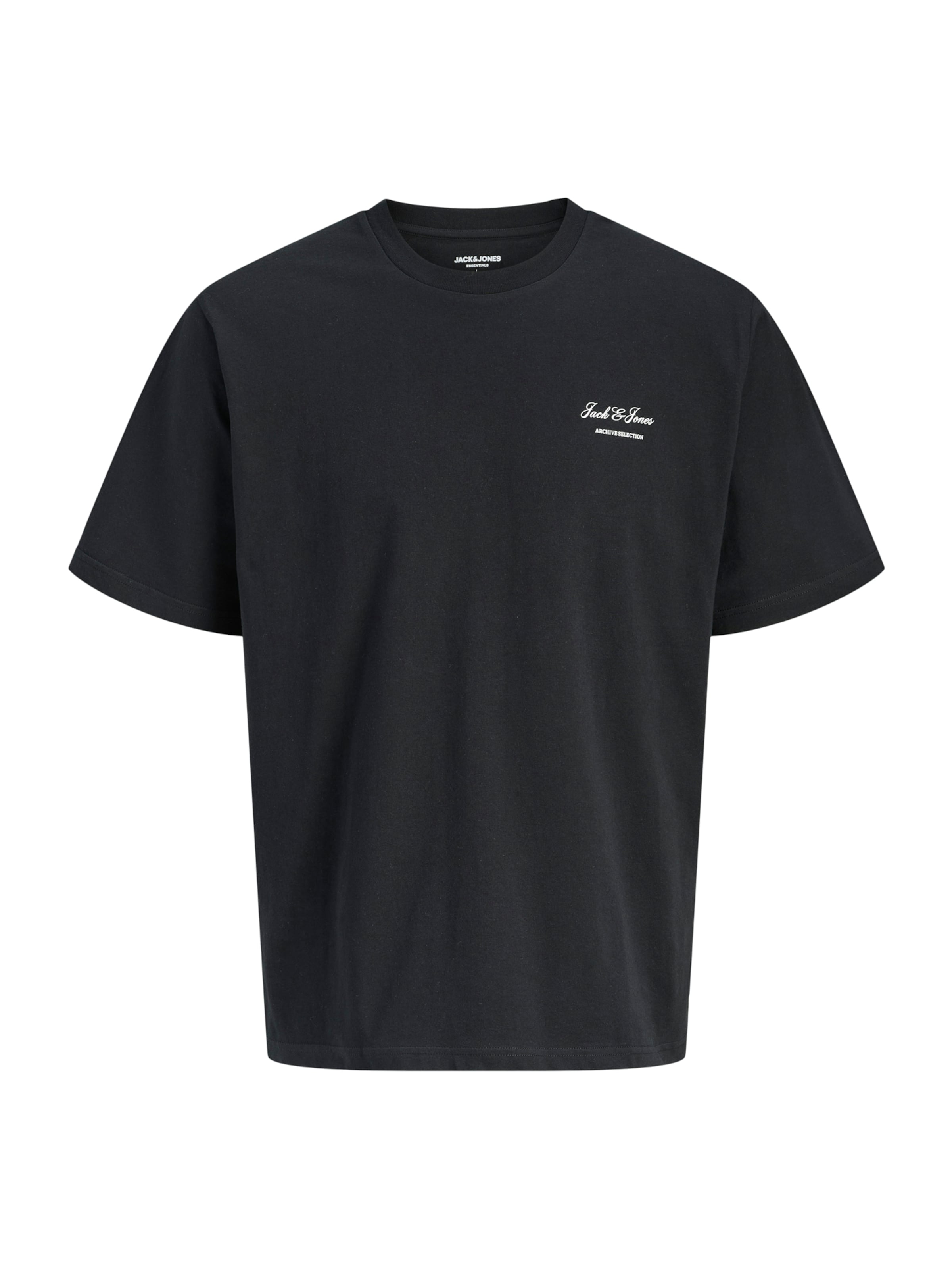 Jack & Jones Junior - Camiseta 'JJEARCHIVE' en negro: frente