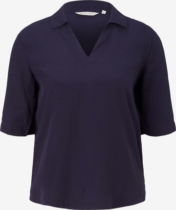 Camicia da donna di TOM TAILOR in blu: frontale