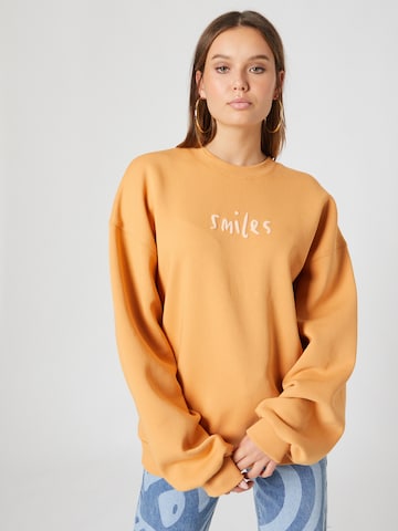Smiles Sweatshirt 'Milo' i orange