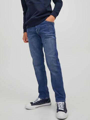 Jack & Jones Juniorregular Traperice 'Clark' - plava boja: prednji dio