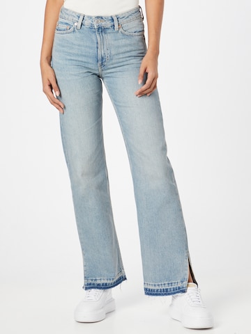 WEEKDAY Wide leg Jeans 'Love Split' in Blauw: voorkant