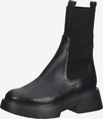 Wonders Chelsea Boots in Schwarz: predná strana