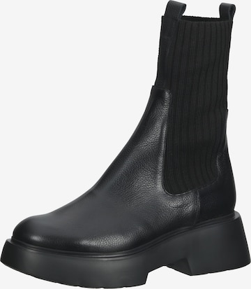 Wonders Chelsea Boots in Black: front