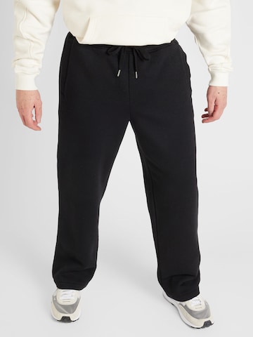 TOPMAN Regular Broek in Zwart: voorkant