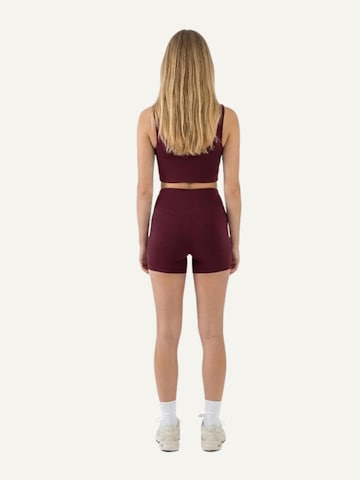 ZUBEK Slimfit Leggings 'Women's Seacell Bike Shorts - Burgundy'‌‌‌ in Rot