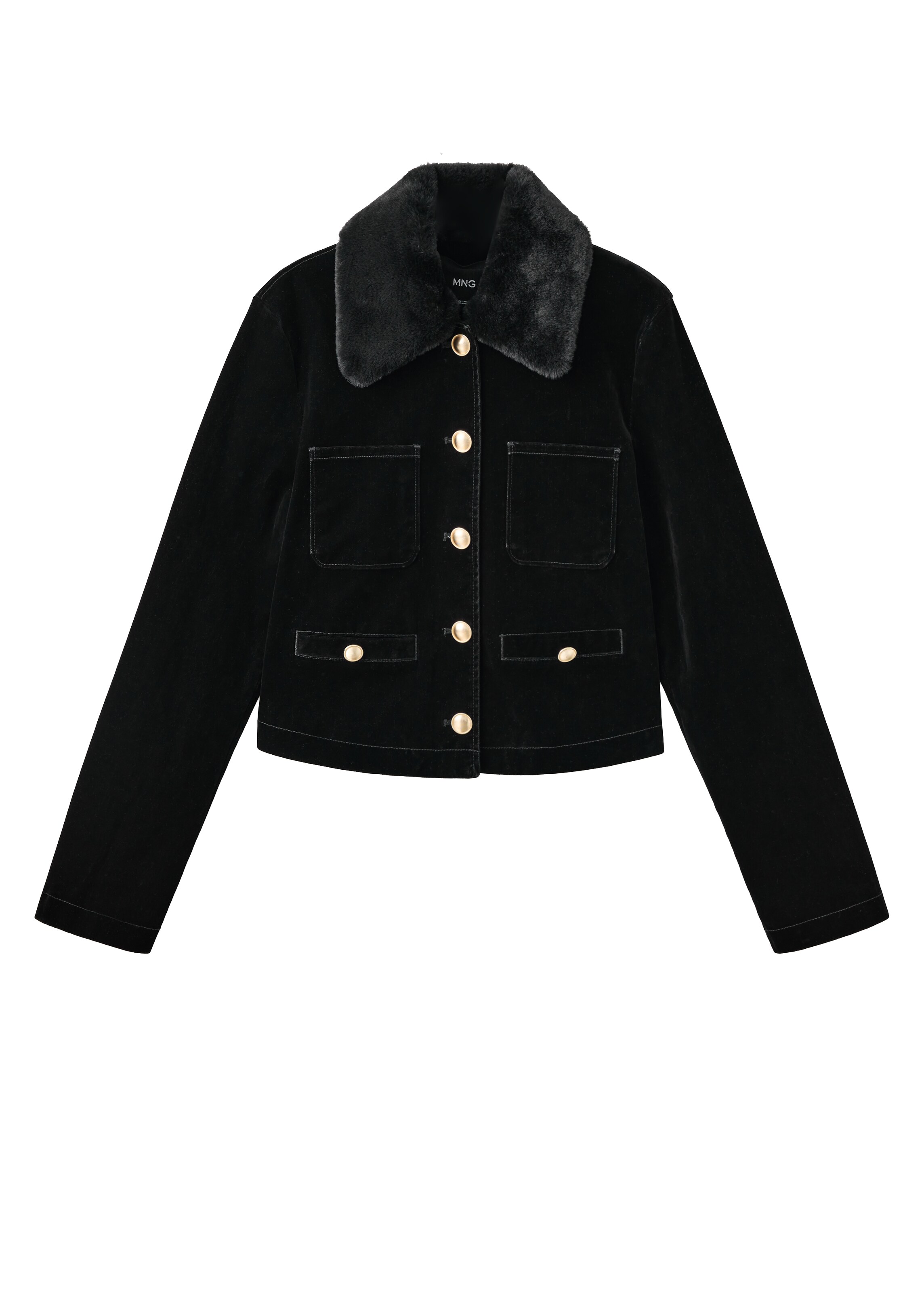 MANGO Between-season jacket 'SARAHV' in Black: front