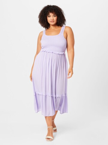 Robe 'WISMA' Zizzi en violet : devant