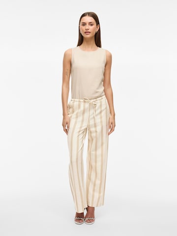 VILA Loose fit Trousers in Beige