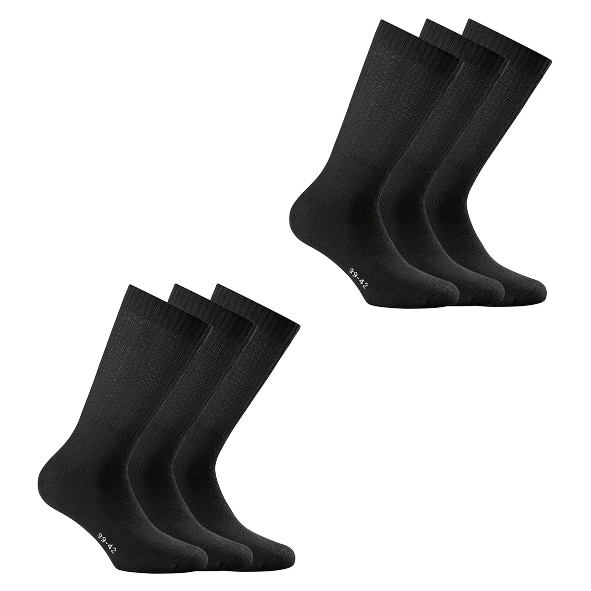 Rohner Basic Sports socks in Black: front