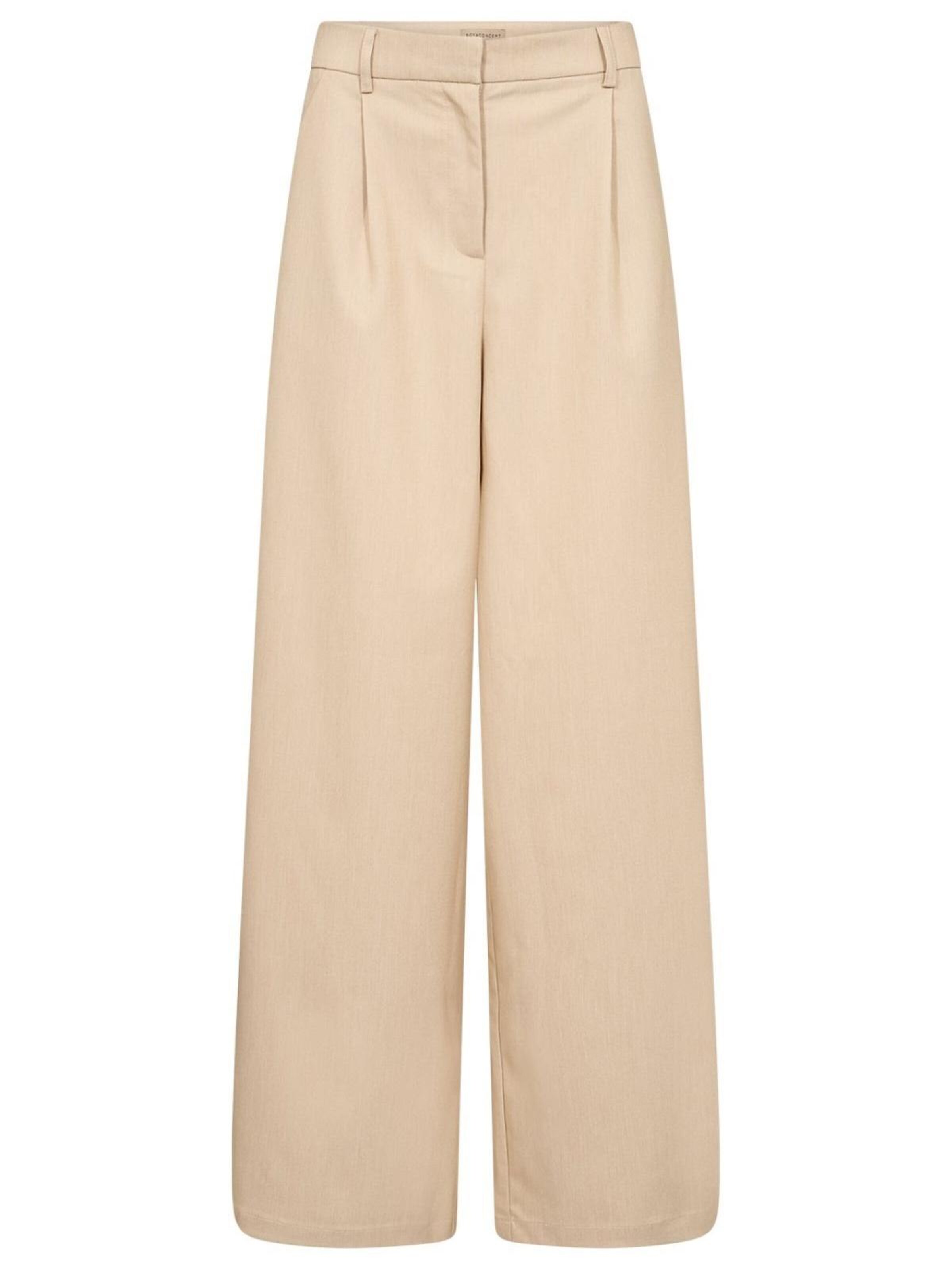 Soyaconcept Regular Broek 'Soyaconcept Beth4C' in Beige: voorkant