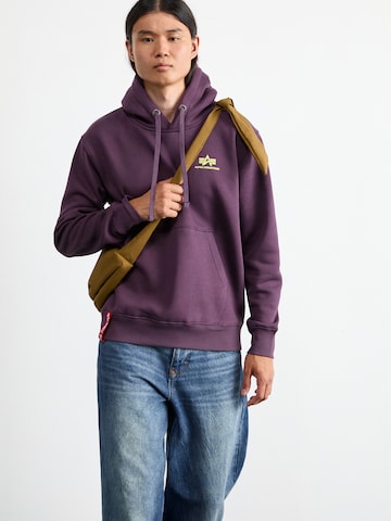 Regular fit Bluză de molton de la ALPHA INDUSTRIES pe mov