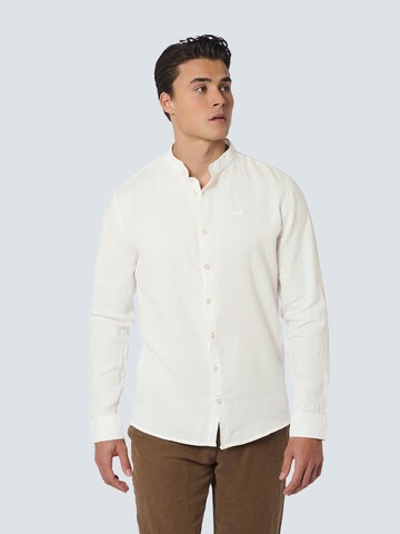 Coupe regular Chemise 'Granddad' No Excess en blanc : devant