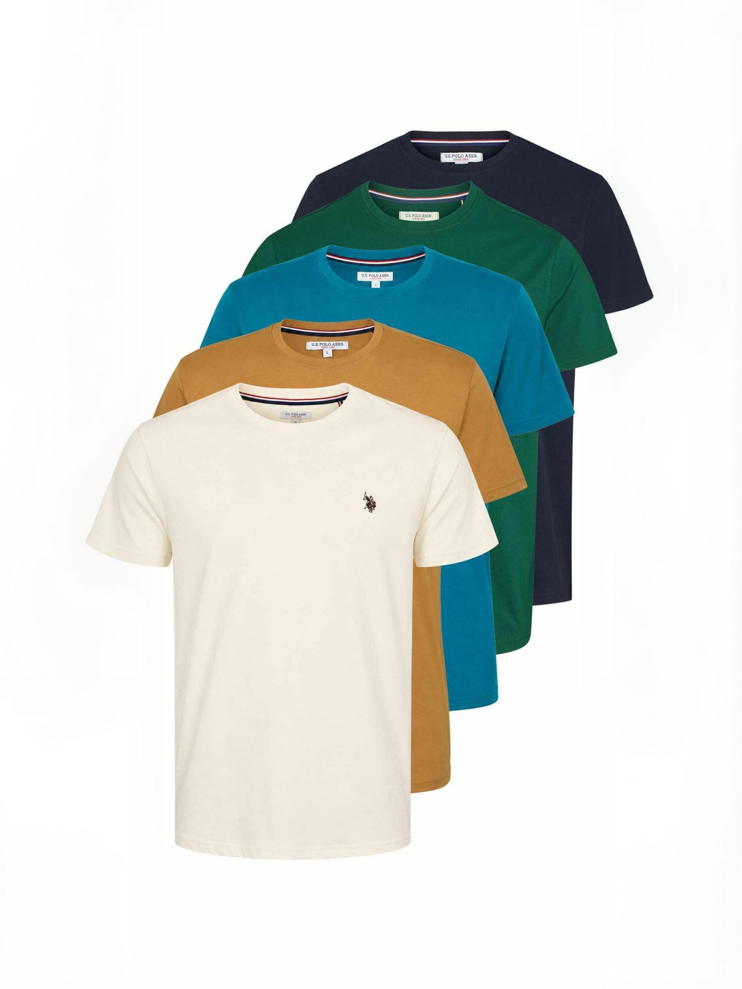 U.S. POLO ASSN. T-shirt ' UMArjun ' in Braun: Vorderseite