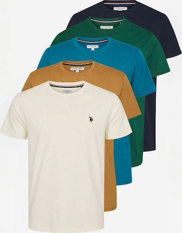 U.S. POLO ASSN. T-shirt ' UMArjun ' in Braun: Vorderseite