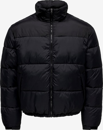 Only & Sons Winter Jacket 'ONSMaverick' in Black: front
