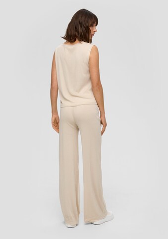 s.Oliver Wide leg Broek in Beige