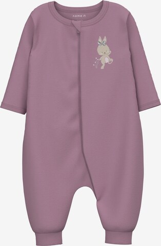 NAME IT Pajamas 'Rabbit' in Purple: front