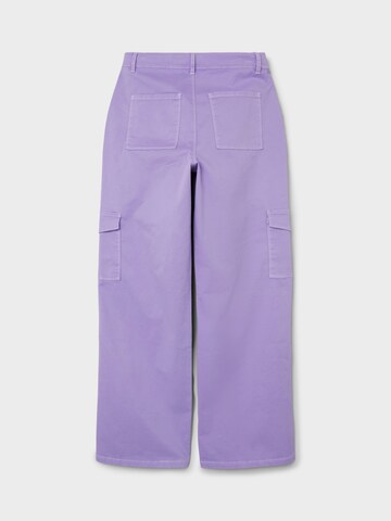 NAME IT Wide leg Broek 'Hilse' in Lila