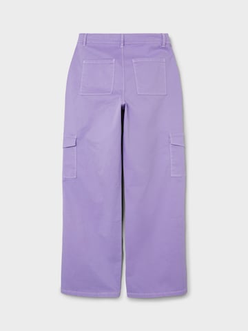 NAME IT Wide Leg Hose 'Hilse' in Lila