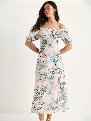 Bianco Lucci Jurk in Wit: voorkant