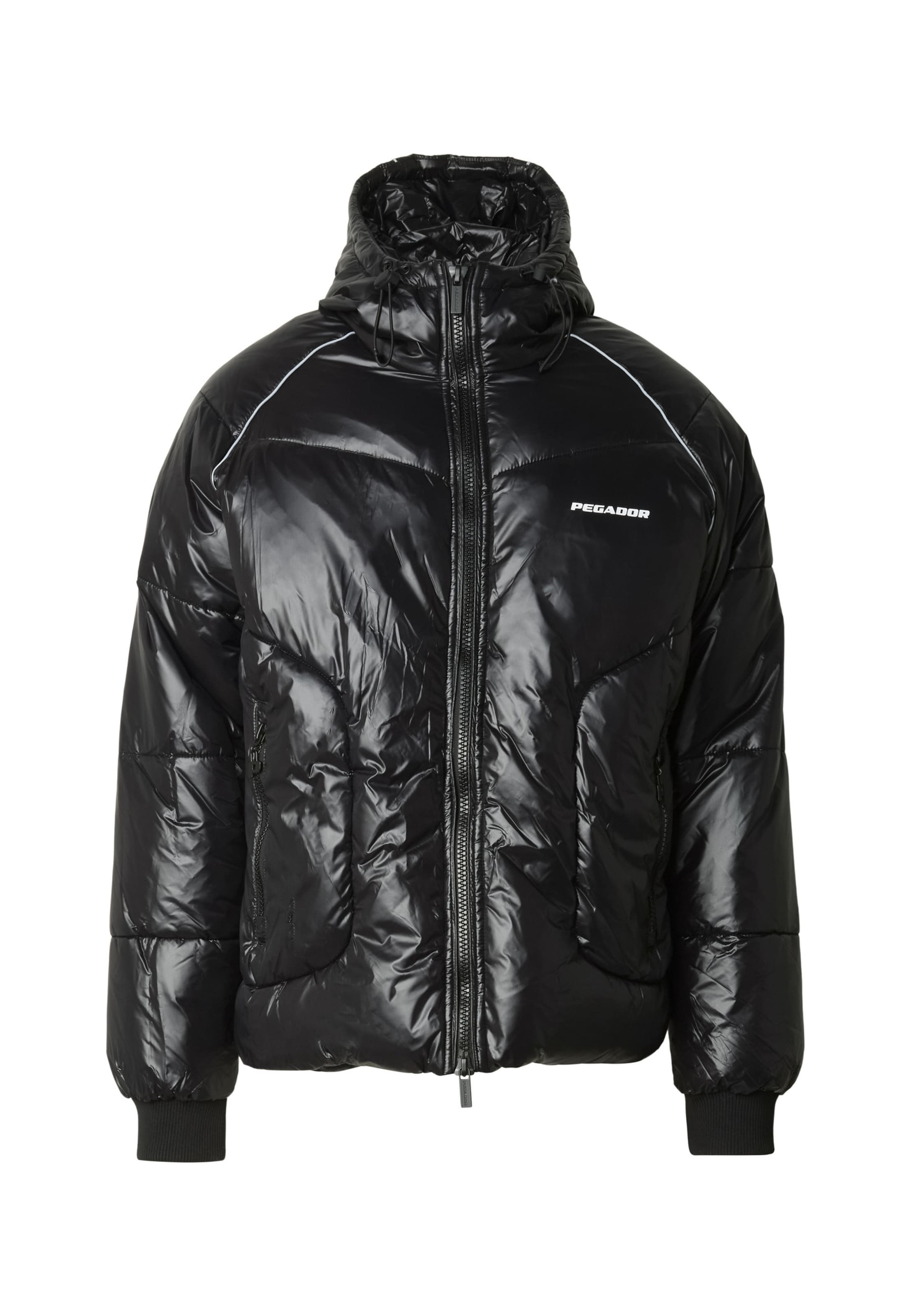 Giacca invernale 'Toby' di Pegador in nero: frontale